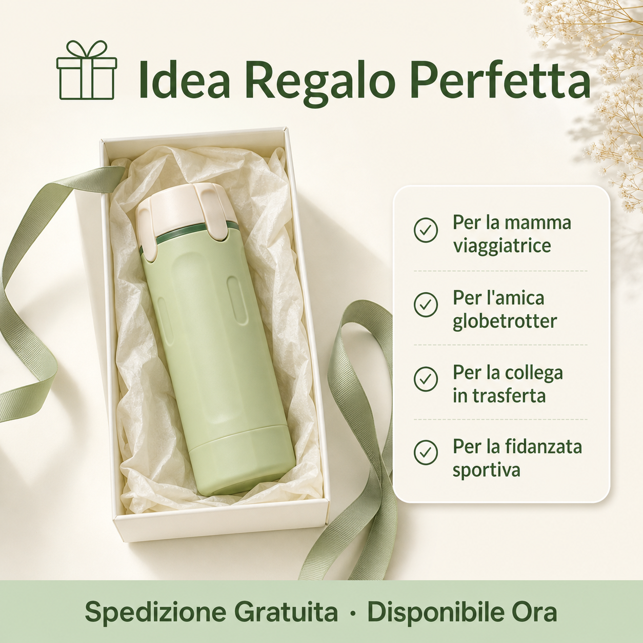 Dispenser da Viaggio 4 in 1 - Flaconi Portatili per Shampoo e Cosmetici